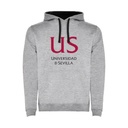 Sudadera 1505 Capucha Bicolor Gris