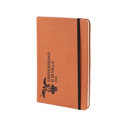 [US50663NA] Libreta A5 Cuero Reciclado Marron